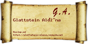 Glattstein Aléna névjegykártya